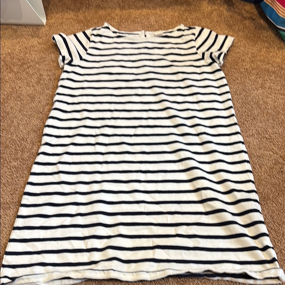 Striped crew cuts dress